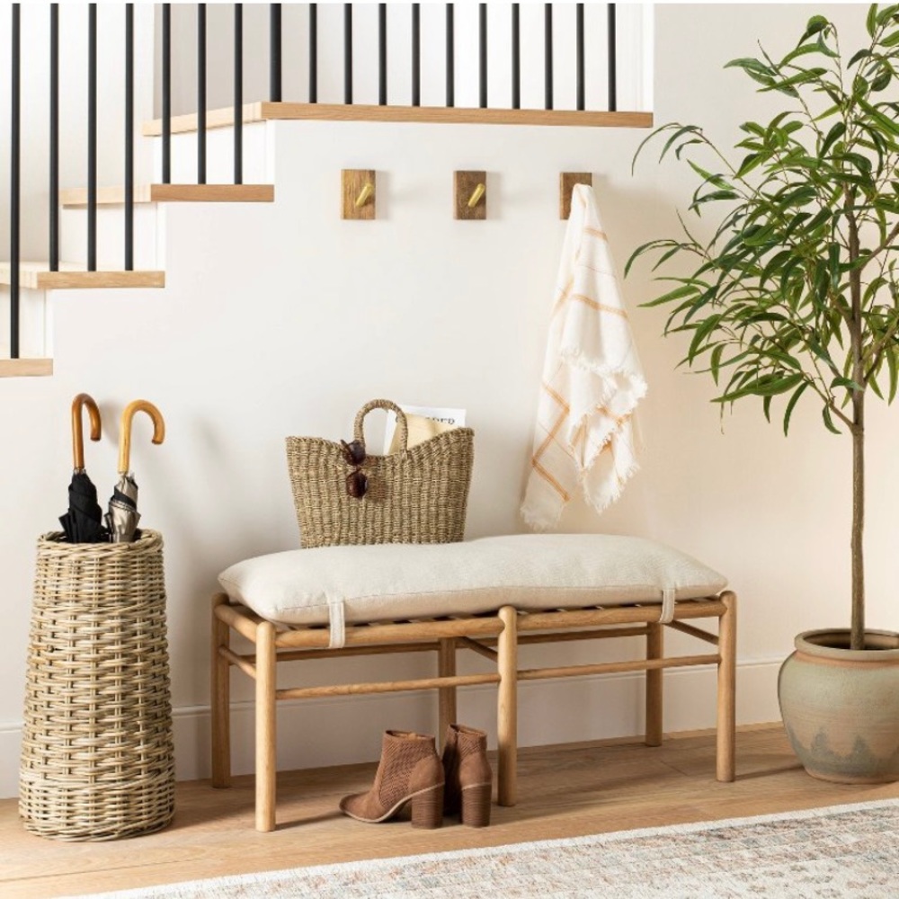 Studio McGee seagrass braided basket natural- New